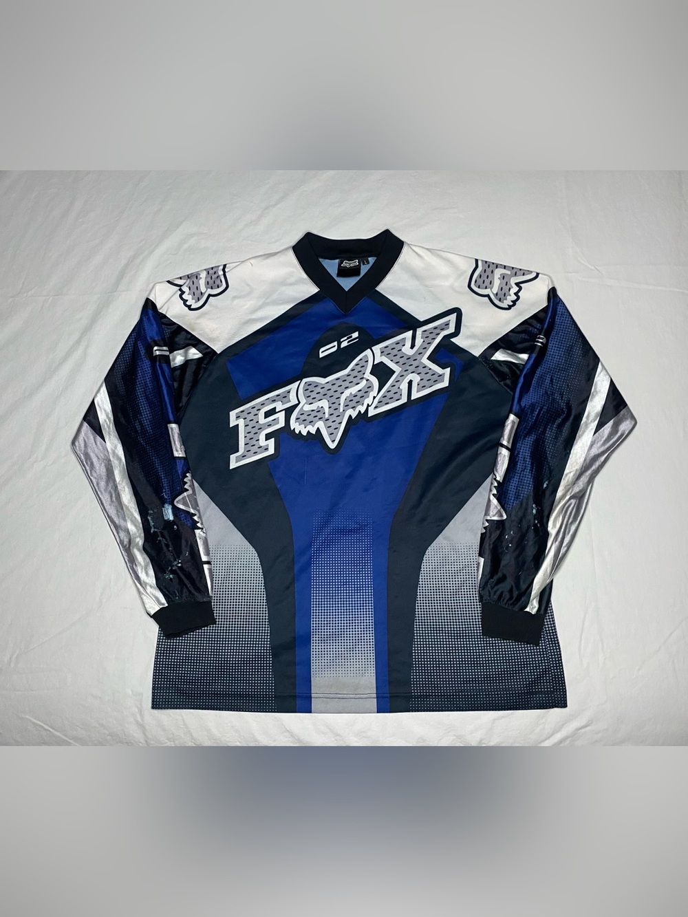 Fox Men’s Blue and Black MX Jersey
